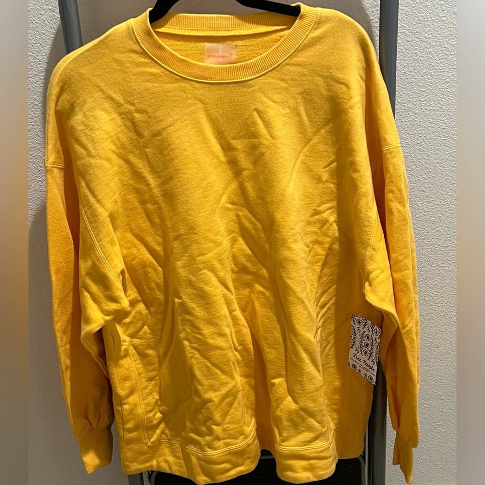 FP Movement by Free People Women’s New Sun Beam XS  Oversized Crewneck/Sweater